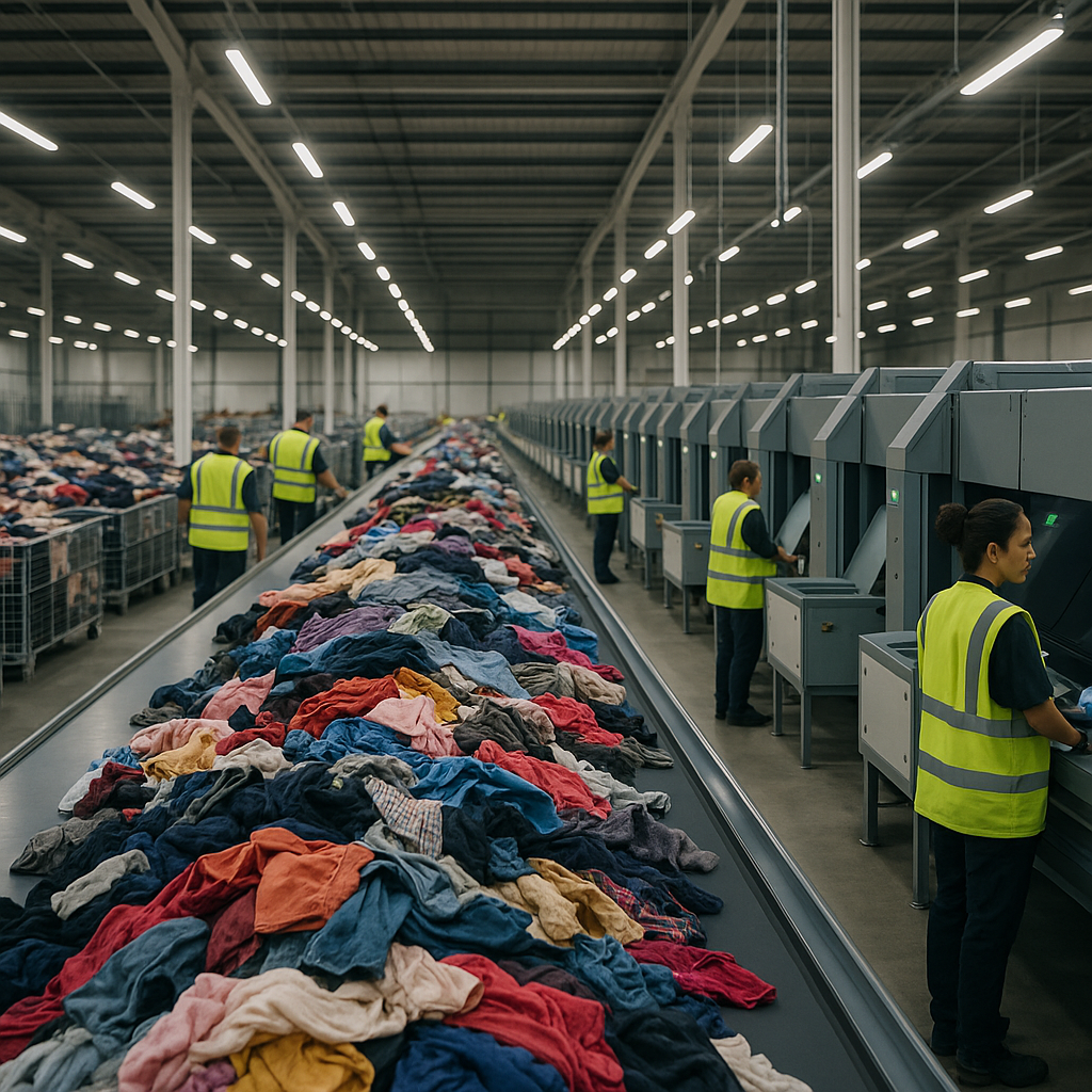 Inside the UK Warehouses Where Second-Hand Clothes Are Sorted by Robot